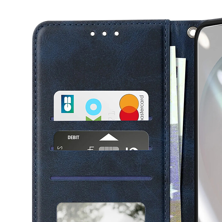 Acheter Enkay Étui Portefeuille pour Galaxy S26 Ultra avec Verre Trempé et Dragonne Bleu nuit