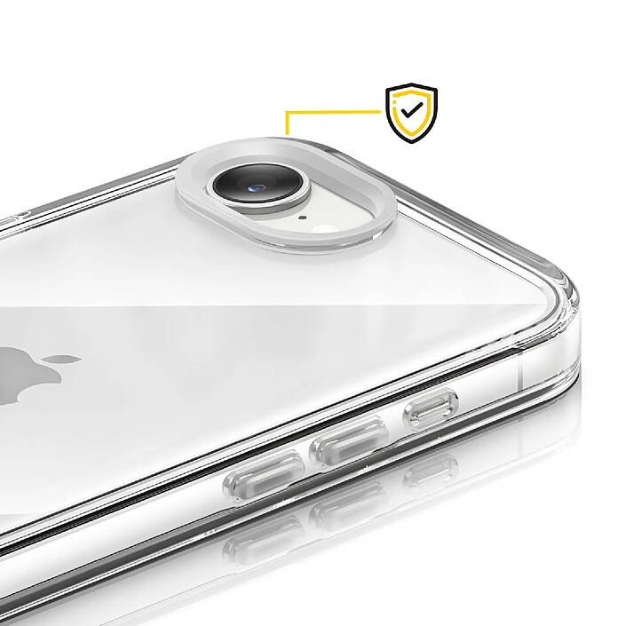 Acheter Rhinoshield Protection Caméra pour iPhone 16e Contour Objectif Anti-rayures Blanc