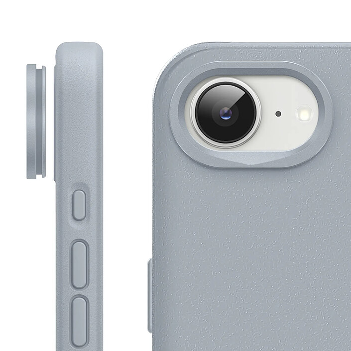 Rhinoshield Protection Caméra pour iPhone 16e Contour Objectif Anti-rayures Gris pas cher