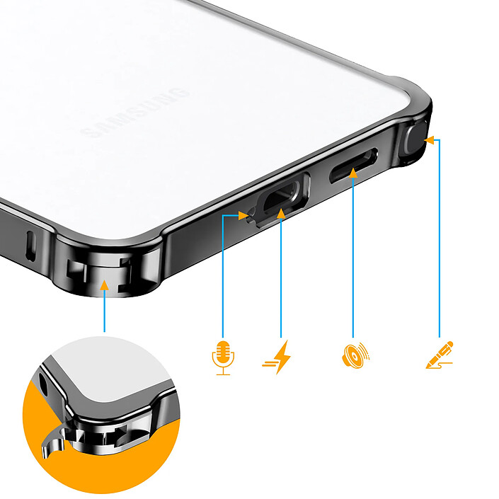 Acheter Avizar Protection Bumper pour Galaxy S26 Ultra Design Minimaliste avec Contour Caméra