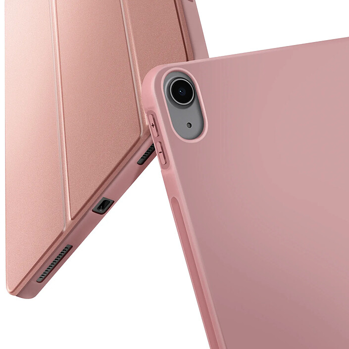 Avizar Étui Folio pour iPad Air 11" M4 2026 avec Fonction Support Trifold Rose champagne pas cher
