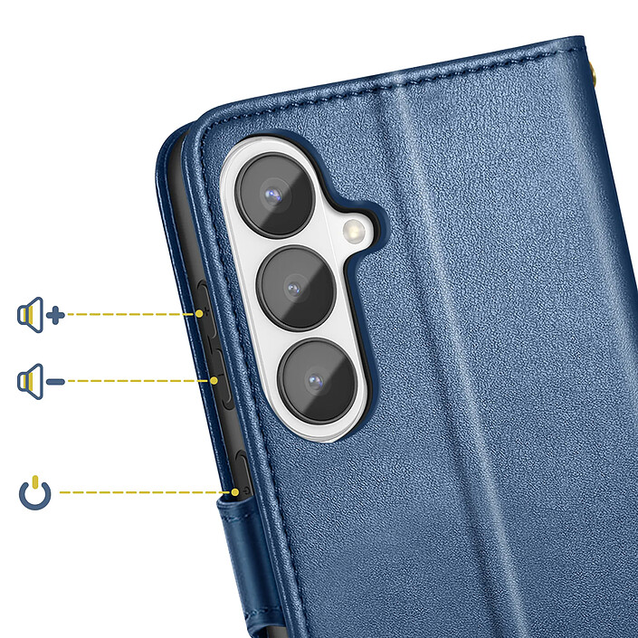 Acheter Avizar Étui Portefeuille pour Galaxy S26 avec Bouton-pression Magnétique et Dragonne