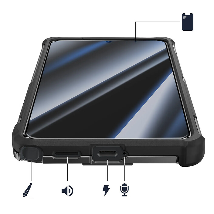 Avizar Coque pour Galaxy S26 Ultra avec Anneau 360° Magnétique et Verre Trempé pas cher