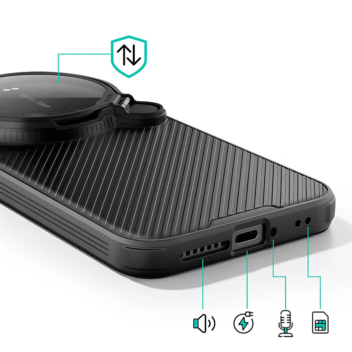 Acheter Nillkin Coque pour Xiaomi 17 Ultra Modèle CamShield Prop avec Cache Caméra Coulissant Noir