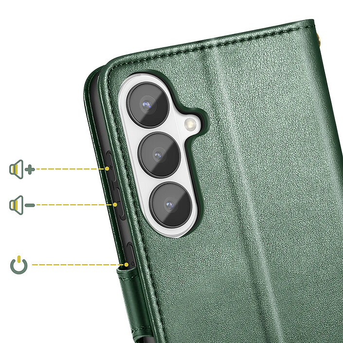Acheter Avizar Étui Portefeuille pour Galaxy S26 avec Bouton-pression Magnétique et Dragonne