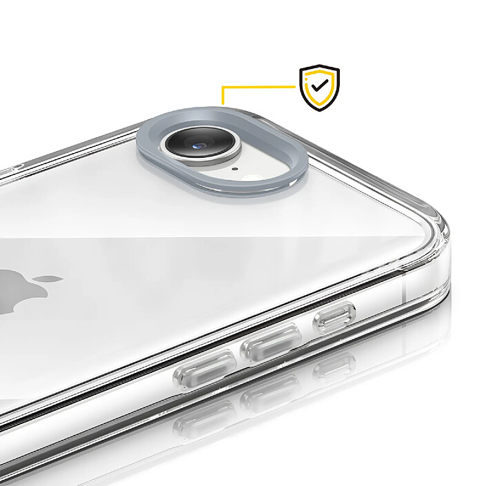 Acheter Rhinoshield Protection Caméra pour iPhone 16e Contour Objectif Anti-rayures Gris