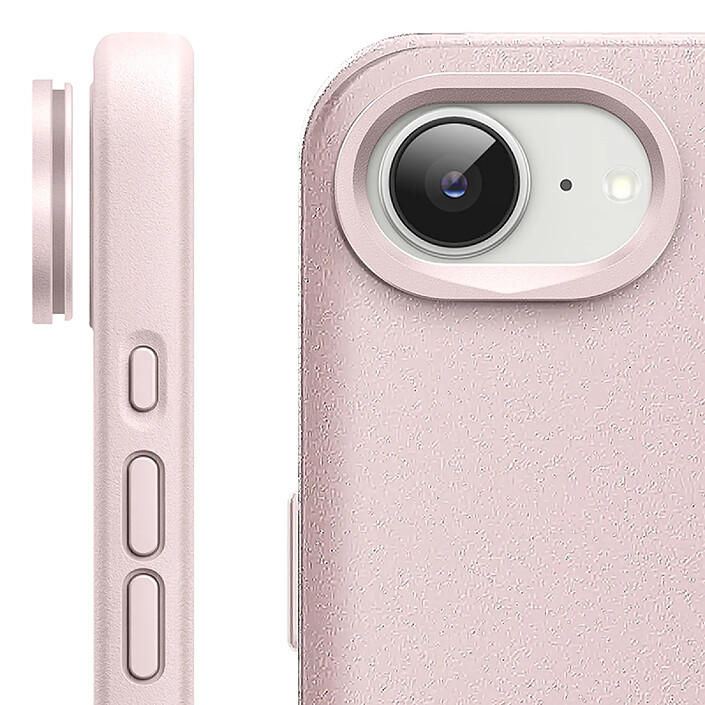 Rhinoshield Protection Caméra pour iPhone 16e Contour Objectif Anti-rayures Rose pas cher