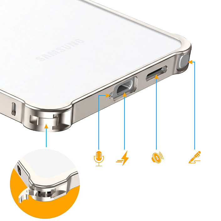 Acheter Avizar Protection Bumper pour Galaxy S26 Ultra Design Minimaliste avec Contour Caméra