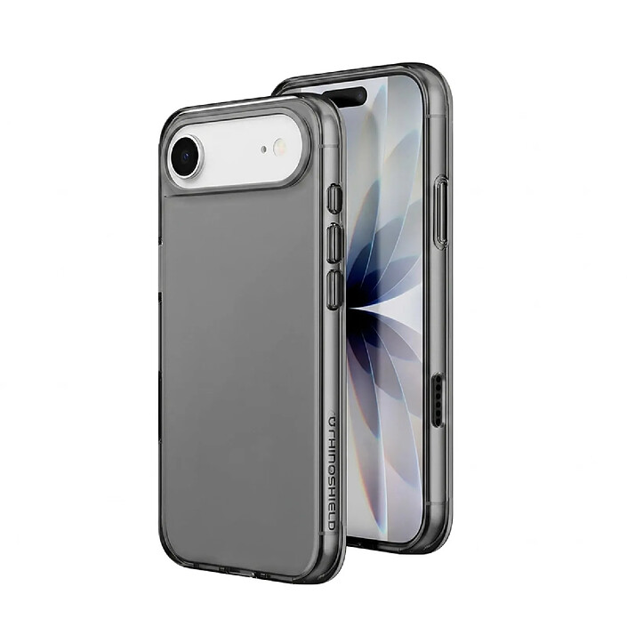 Rhinoshield Coque pour iPhone Air Antichocs Légère en TPU Translucide Compatible Recharge Qi Noir