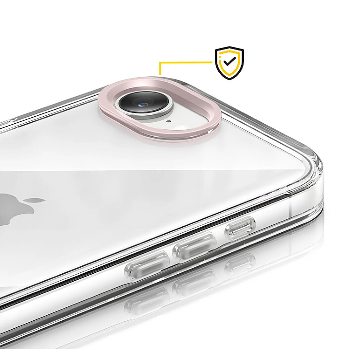 Acheter Rhinoshield Protection Caméra pour iPhone 16e Contour Objectif Anti-rayures Rose