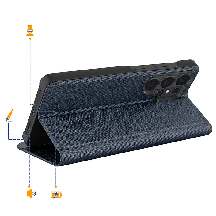 Acheter Avizar Étui Clapet pour Galaxy S26 Ultra Conception Bi-matière avec Support Vidéo