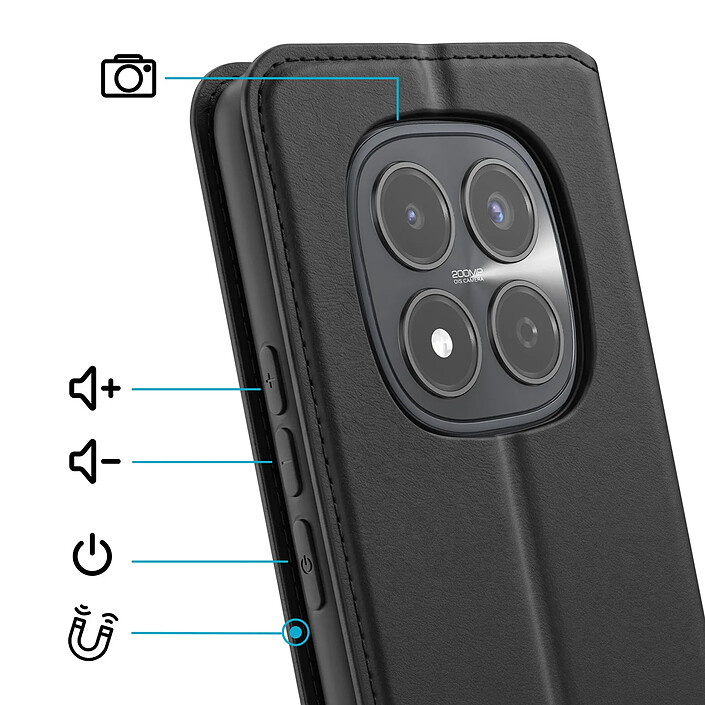 Avis Avizar Étui Folio pour Redmi Note 15 Pro 4G avec Porte-cartes et Fonction Support