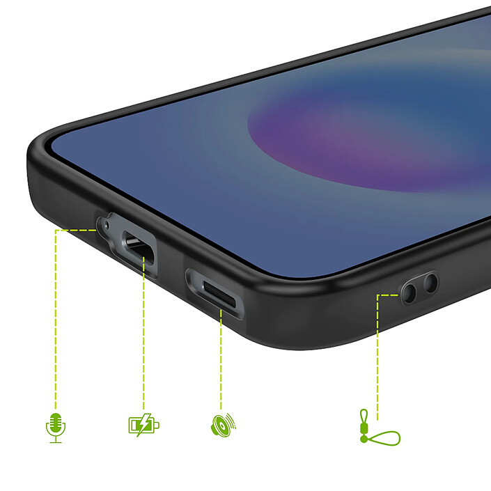Acheter Mayaxess Coque pour Galaxy A57 Protection Souple en Silicone Noir