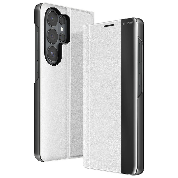 Avizar Étui Clapet pour Galaxy S26 Ultra Conception Bi-matière avec Support Vidéo