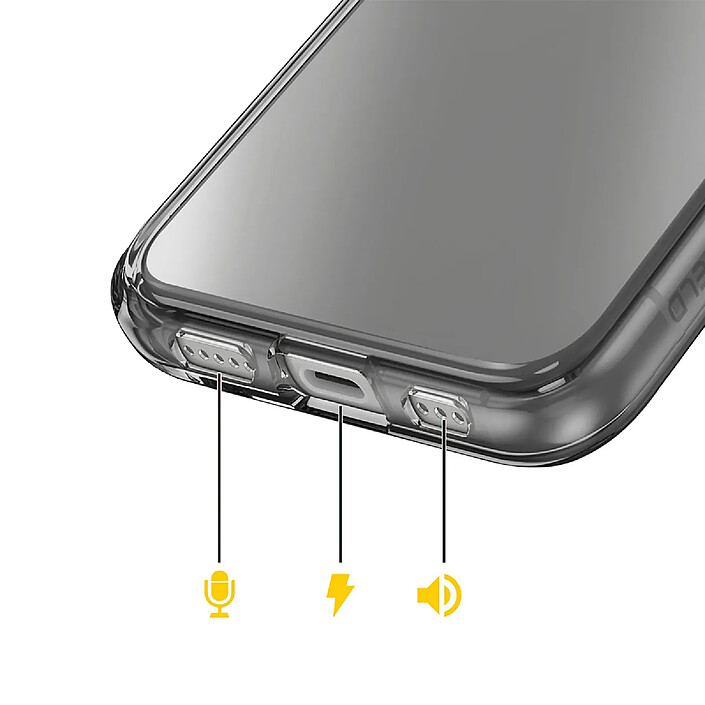 Rhinoshield Coque pour iPhone Air MagSafe Antichocs Translucide Compatible Recharge Qi Noir transparent pas cher