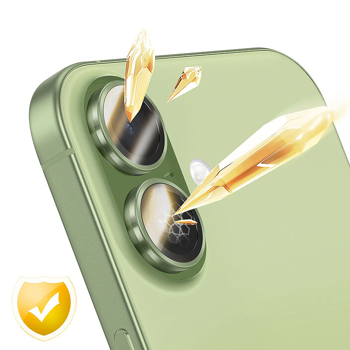Acheter Rhinoshield Protection d'Objectif Caméra pour iPhone 16 / 16 Plus / 17 Anti-Rayures Vert