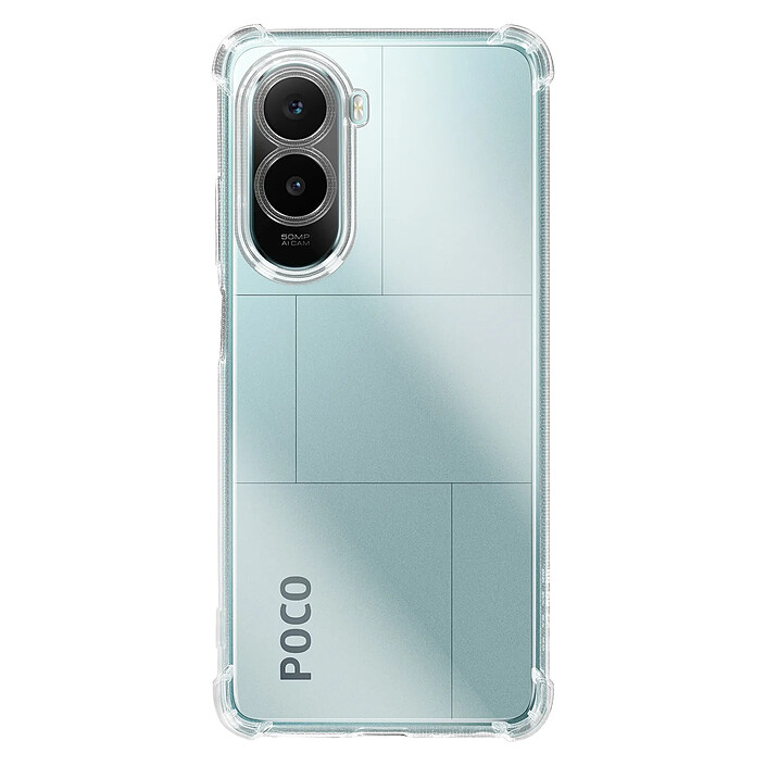 Mayaxess Coque pour Xiaomi Poco M7 4G Bumper Silicone Fine et Douce avec Coins Renforcés Transparent