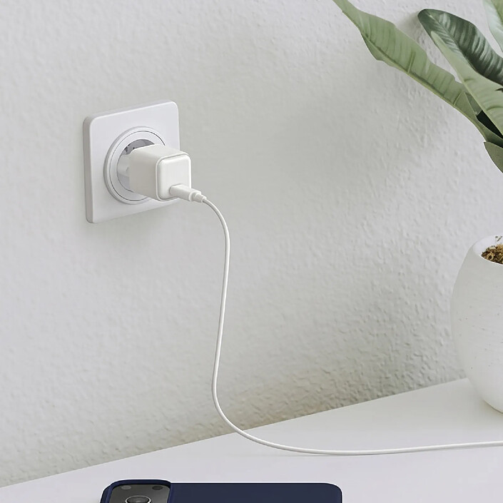 MW Chargeur Secteur USB-C 35W Power Delivery Polybag / Bulk Charge Rapide Blanc pas cher