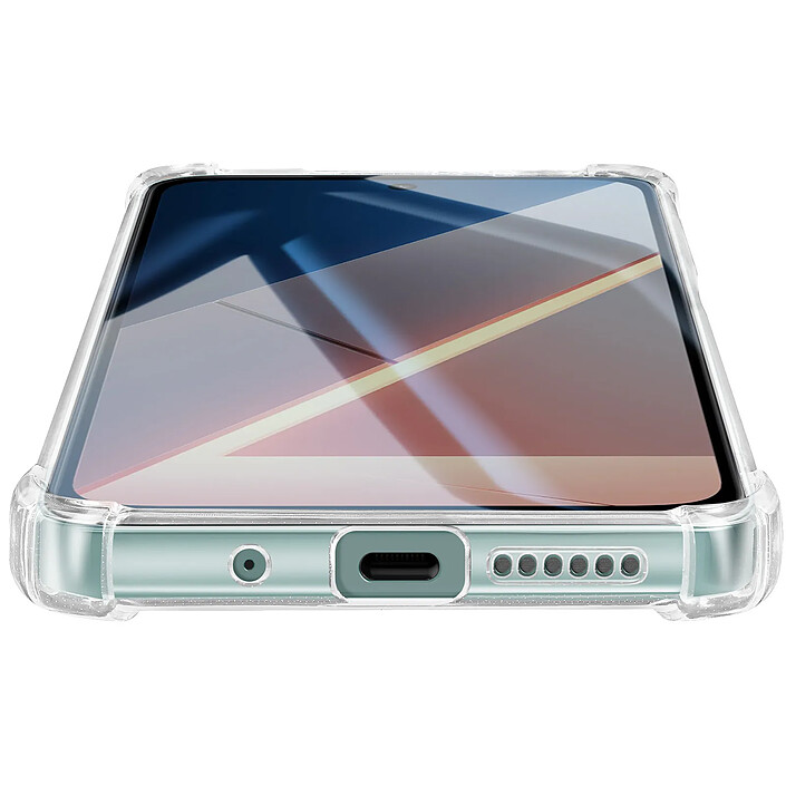 Mayaxess Coque pour Xiaomi Poco M7 4G Bumper Silicone Fine et Douce avec Coins Renforcés Transparent pas cher