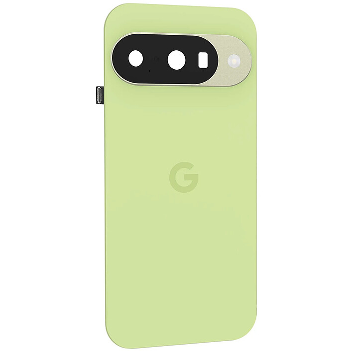 Avis Google Cache Batterie Original pour Google Pixel 10 avec Découpes Caméra Vert citron