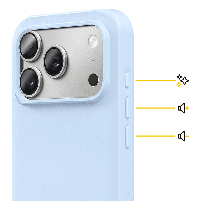 Avis Rhinoshield Coque MagSafe pour iPhone 17 Pro Modèle SolidX Finition Mate Anti-Chutes 3.5m Bleu clair