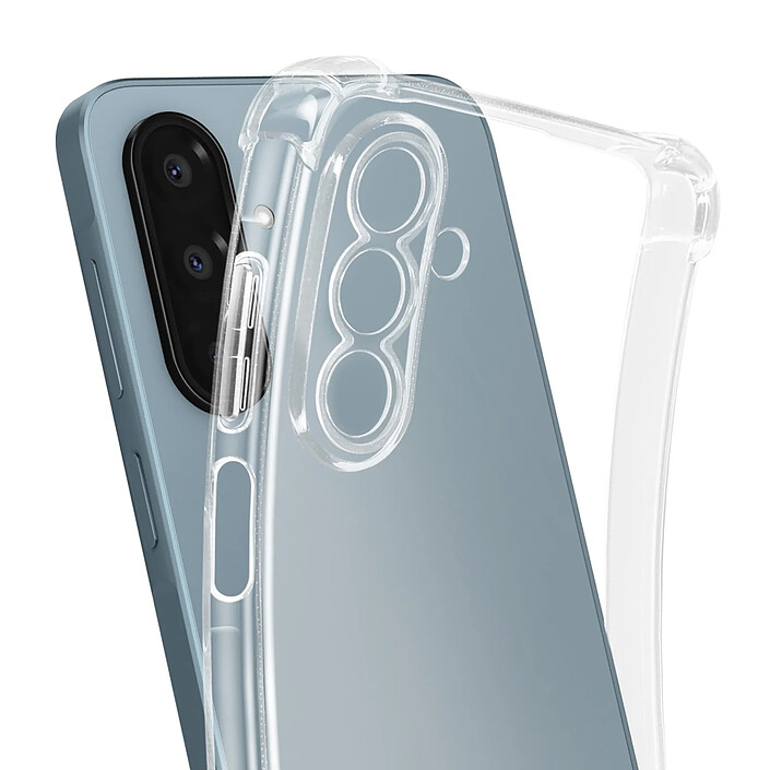 Avis Mayaxess Coque pour Samsung Galaxy A17 Bumper Silicone Fine et Douce avec Coins Renforcés Transparent