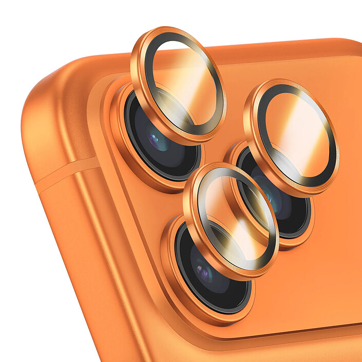 Rhinoshield Protection d'Objectif Caméra pour iPhone 17 Pro / Pro Max Anti-Rayures Orange