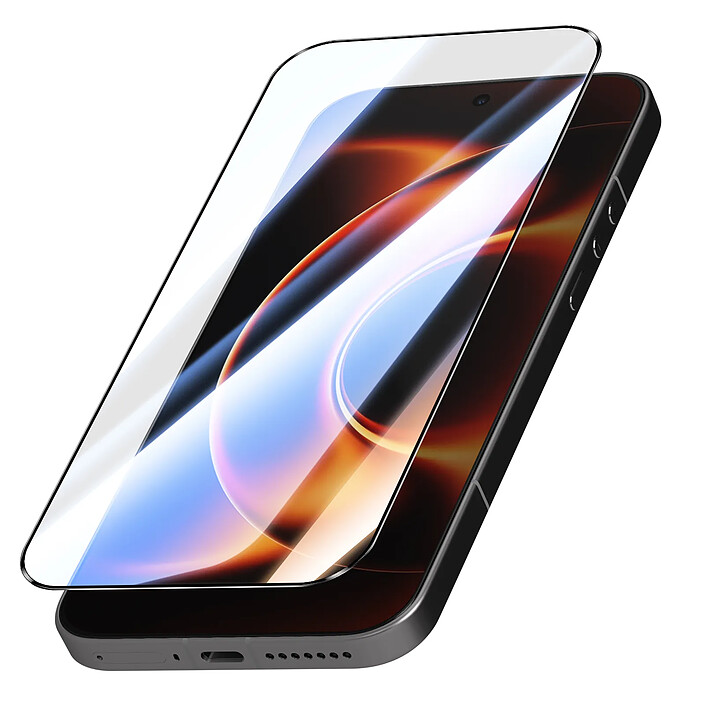 Tactical Verre Trempé pour Xiaomi 17 Ultra 5D Glass Shield  Antichoc Noir transparent