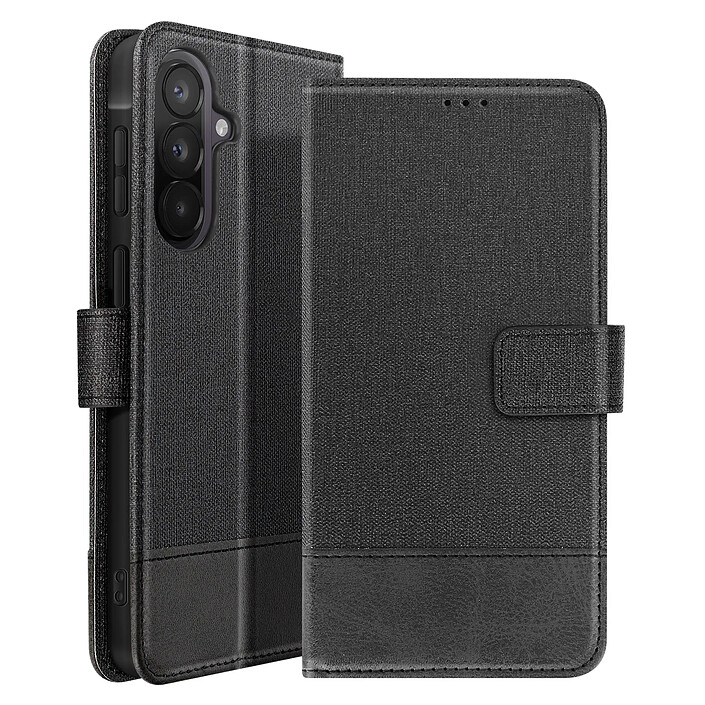 Avizar Étui Portefeuille pour Galaxy A57 Bi-matière Magnétique avec Fonction Support