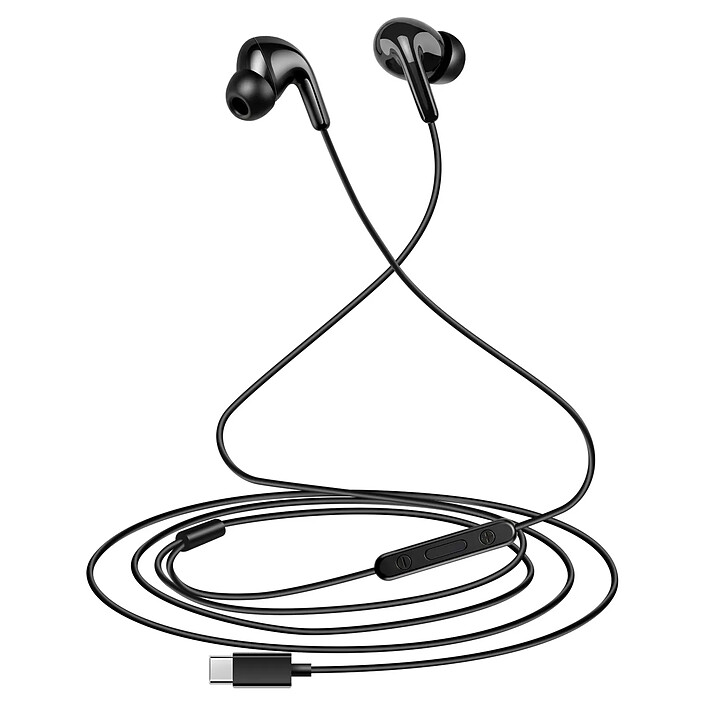 Xiaomi Écouteurs Intra-Auriculaires USB-C 1,25 m avec Micro et Câble Anti-Noeuds Noir