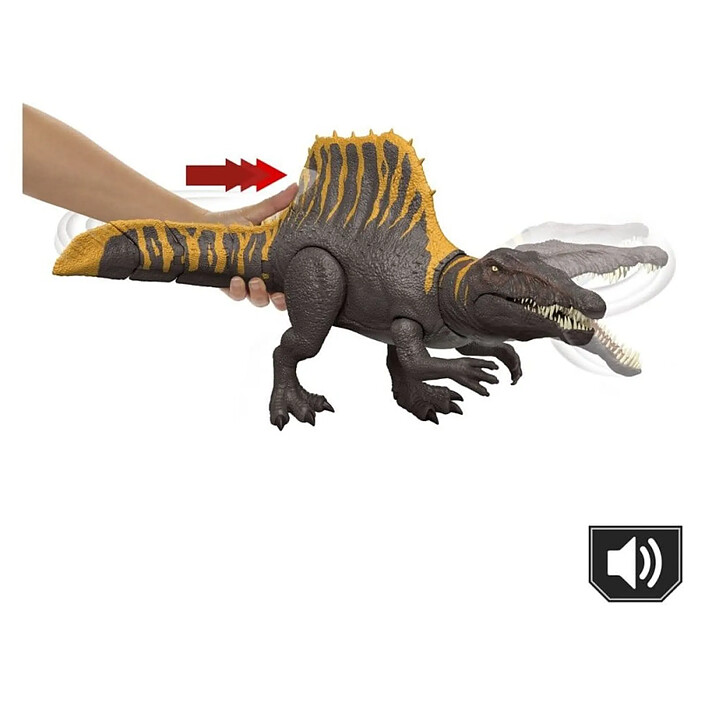 Jurassic World : Renaissance - Figurine Tail Thrasher Spinosaurus 55 cm pas cher