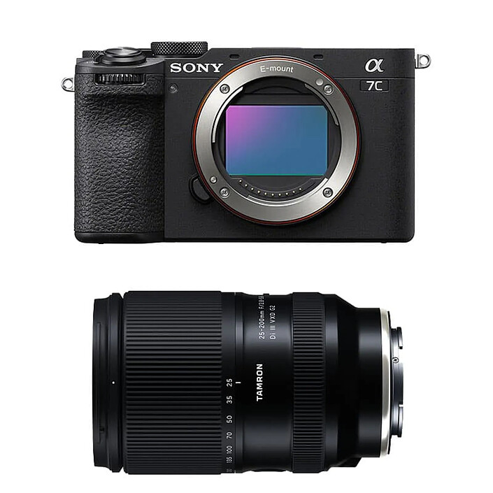 SONY Alpha 7C II Noir + TAMRON Objectif 25-200mm f/2.8-5.6 Di III VXD ...