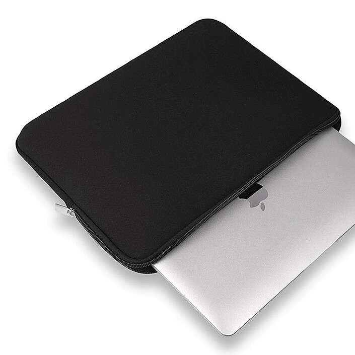 Evetane Housse de protection zippé noir compatible MacBook Air 15 - Macbook Pro 15 et 16