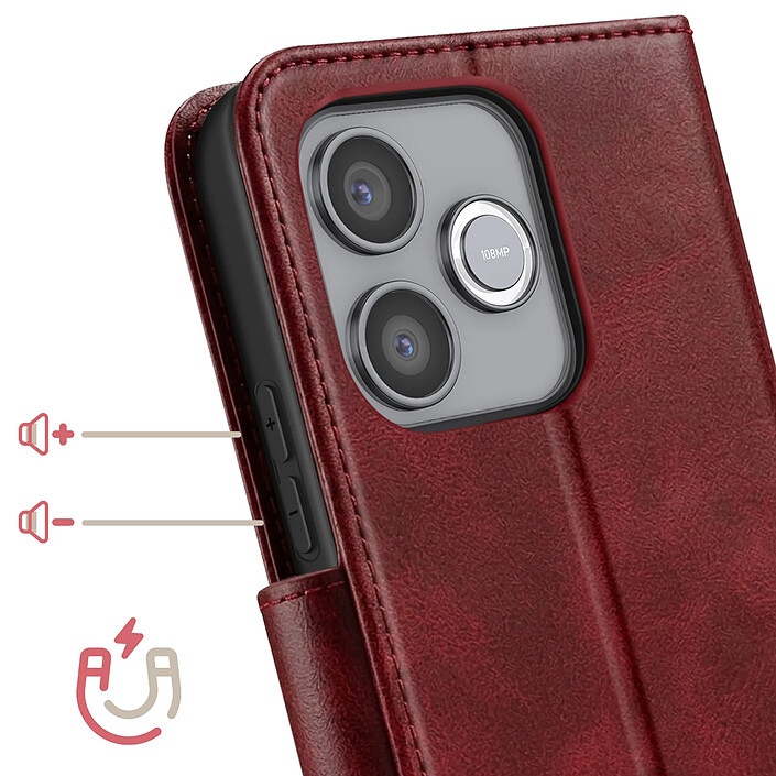 Acheter Avizar Étui Portefeuille pour Honor 600 Lite Style Rétro avec Support
