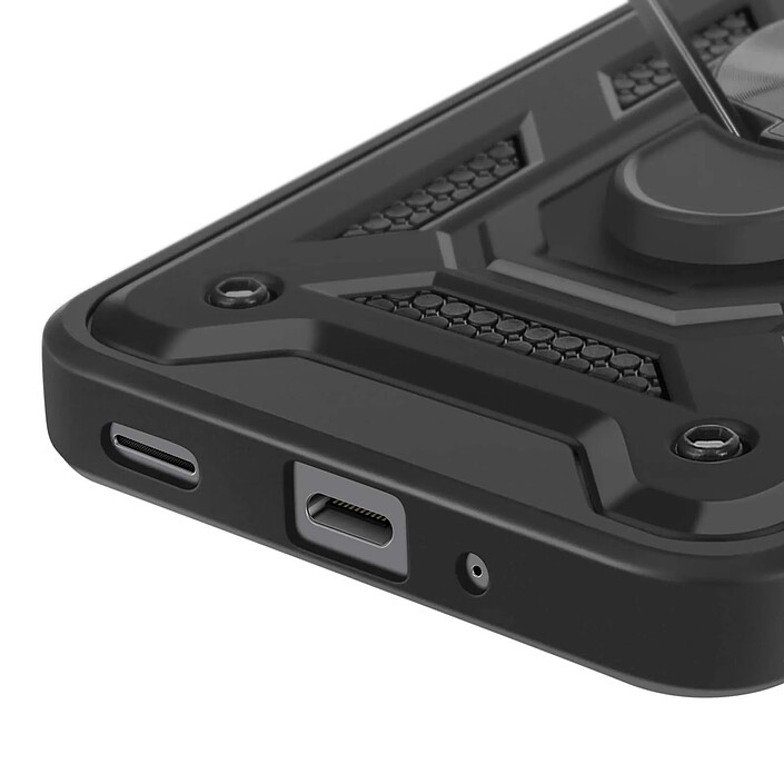 Acheter Mayaxess Coque pour Samsung Galaxy A17 Antichocs MIL-STD 810G avec Anneau Support Noir