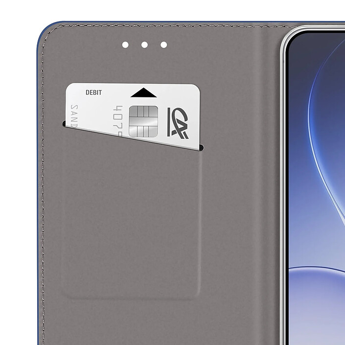 Avizar Étui pour Oppo Reno 15F / 15 FS Effet Strié avec Porte-carte et Fonction Stand pas cher