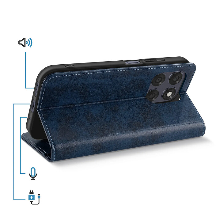 Acheter Avizar Étui pour Moto G67 Effet Cuir avec Porte-cartes et Fonction Stand