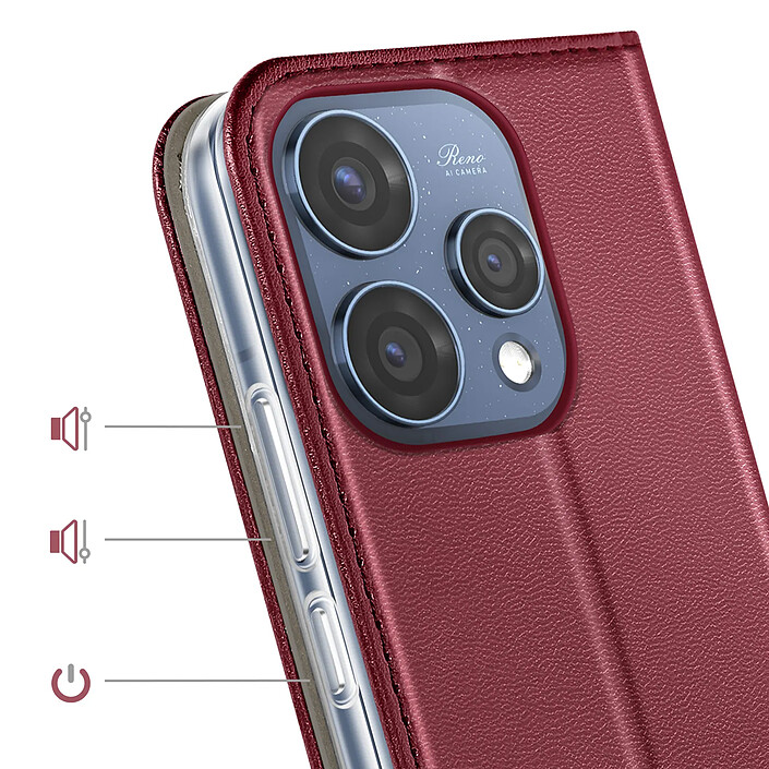 Acheter Avizar Étui Folio pour Oppo Reno 15 avec Porte-cartes et Fonction Support Vidéo