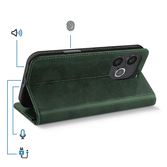 Acheter Avizar Étui pour Honor 600 Lite Effet Cuir avec Porte-cartes et Fonction Stand