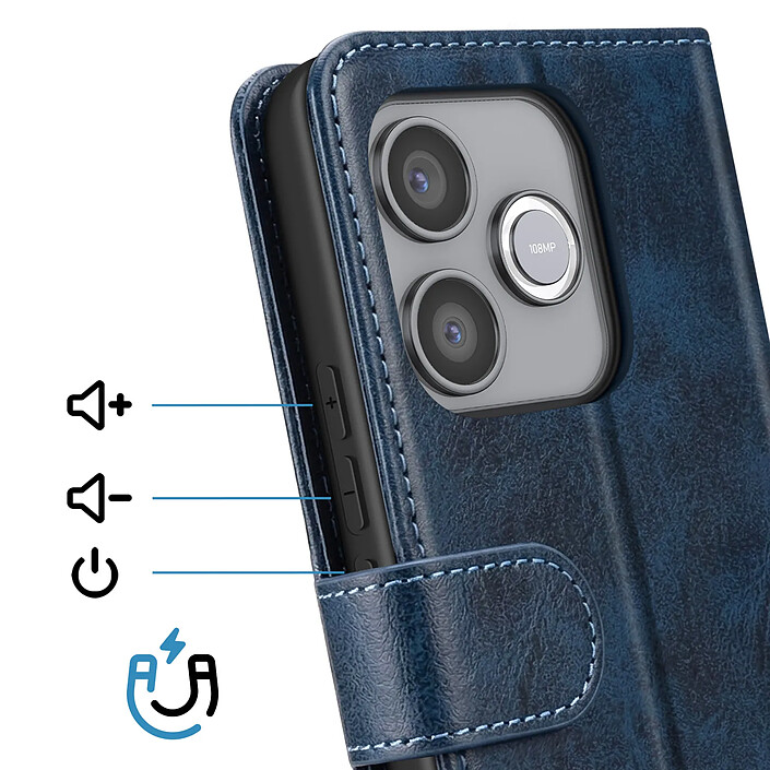 Avis Avizar Étui pour Honor 600 Lite Effet Cuir avec Porte-cartes et Fonction Stand