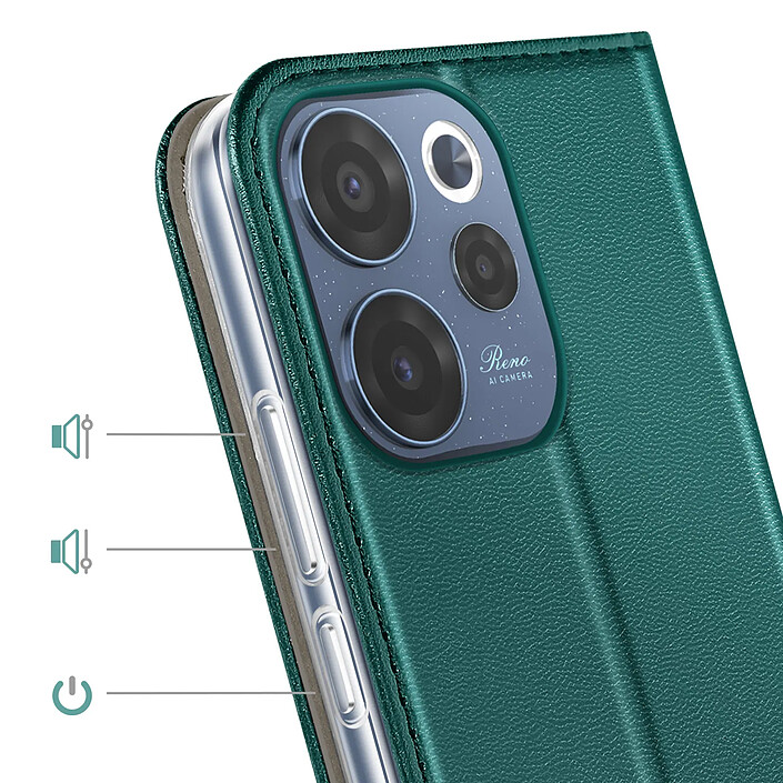 Acheter Avizar Étui Folio Oppo Reno 15F / 15 FS avec Porte-cartes et Fonction Support Vidéo