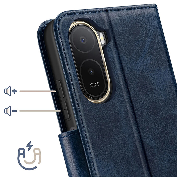 Acheter Avizar Étui Portefeuille pour Redmi A7 Pro Style Rétro avec Support