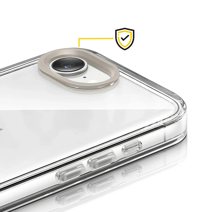 Acheter Rhinoshield Protection Caméra pour iPhone 16e Contour Objectif Anti-rayures Beige
