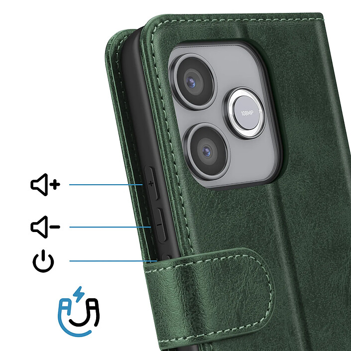Avis Avizar Étui pour Honor 600 Lite Effet Cuir avec Porte-cartes et Fonction Stand