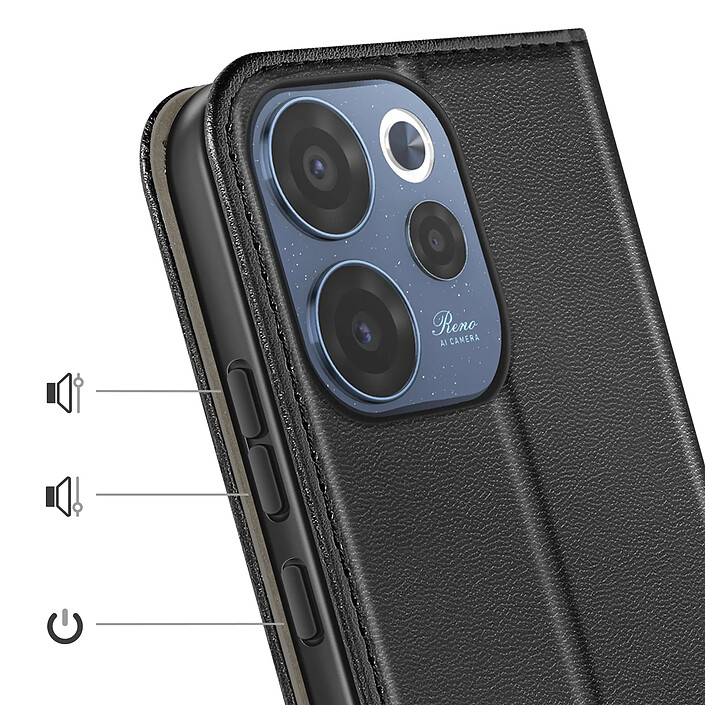 Acheter Avizar Étui Folio Oppo Reno 15F / 15 FS avec Porte-cartes et Fonction Support Vidéo