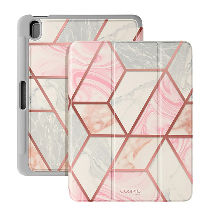 Supcase Étui pour iPad Air 11" M4 Modèle Cosmo au Design Marbré avec Fonction Support Multicolore