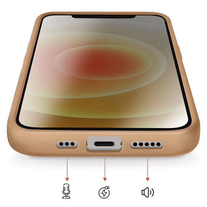 Acheter Avizar Coque pour iPhone 12 / 12 Pro MagSafe Bimatière Dos Rigide Marron
