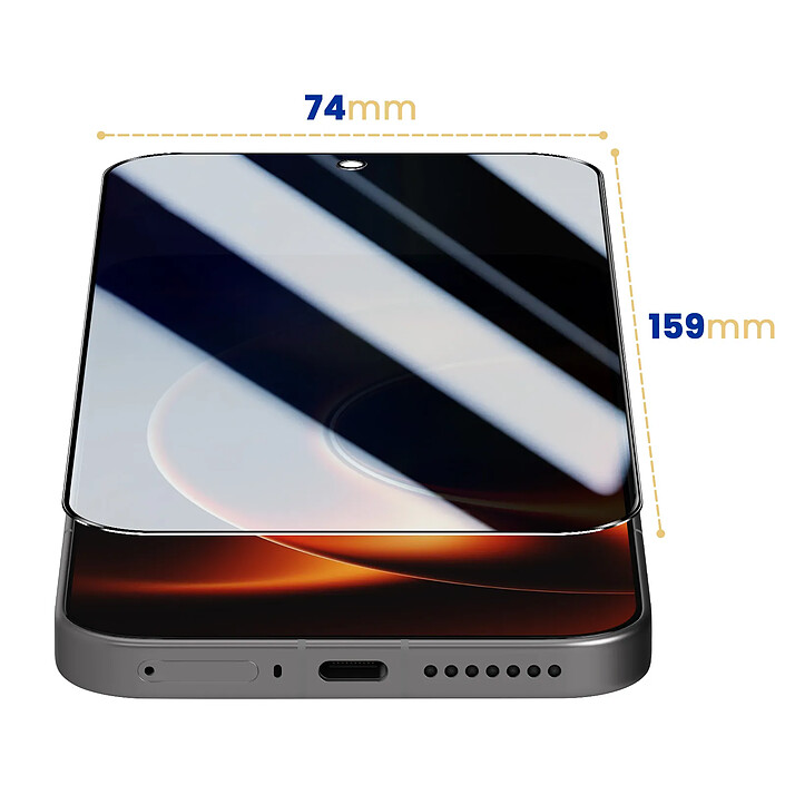 Avis Tactical Verre Trempé pour Xiaomi 17 Ultra Anti Espion 5D et Antichoc Noir transparent