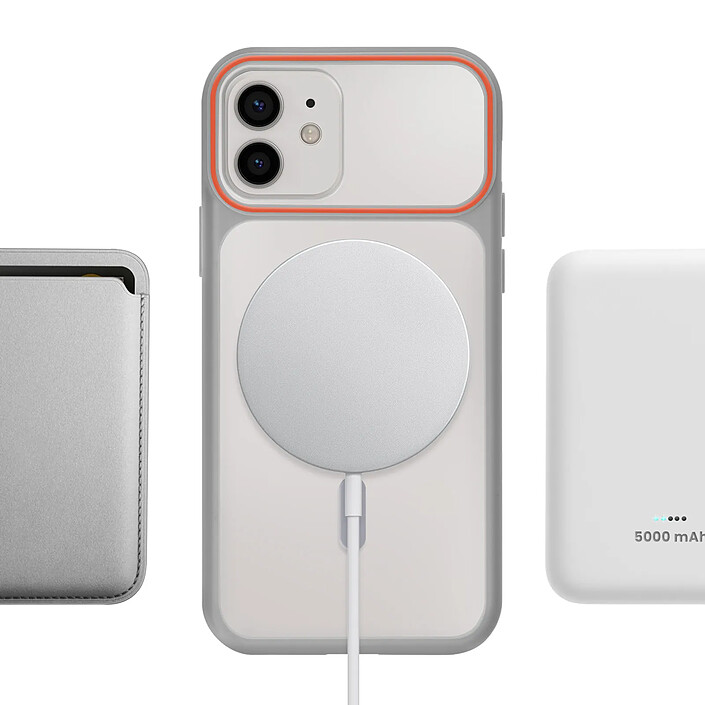 Avizar Coque pour iPhone 12 / 12 Pro MagSafe Bimatière Dos Rigide pas cher