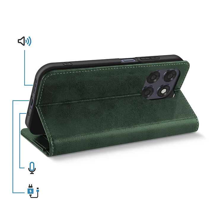 Acheter Avizar Étui pour Moto G67 / G77 / G87 Effet Cuir avec Porte-cartes et Fonction Stand